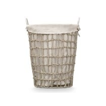 Basket Kipit HX30550 Grey Polyester Cloth polypropylene Iron Plastic 50 % cotton (6 Units)