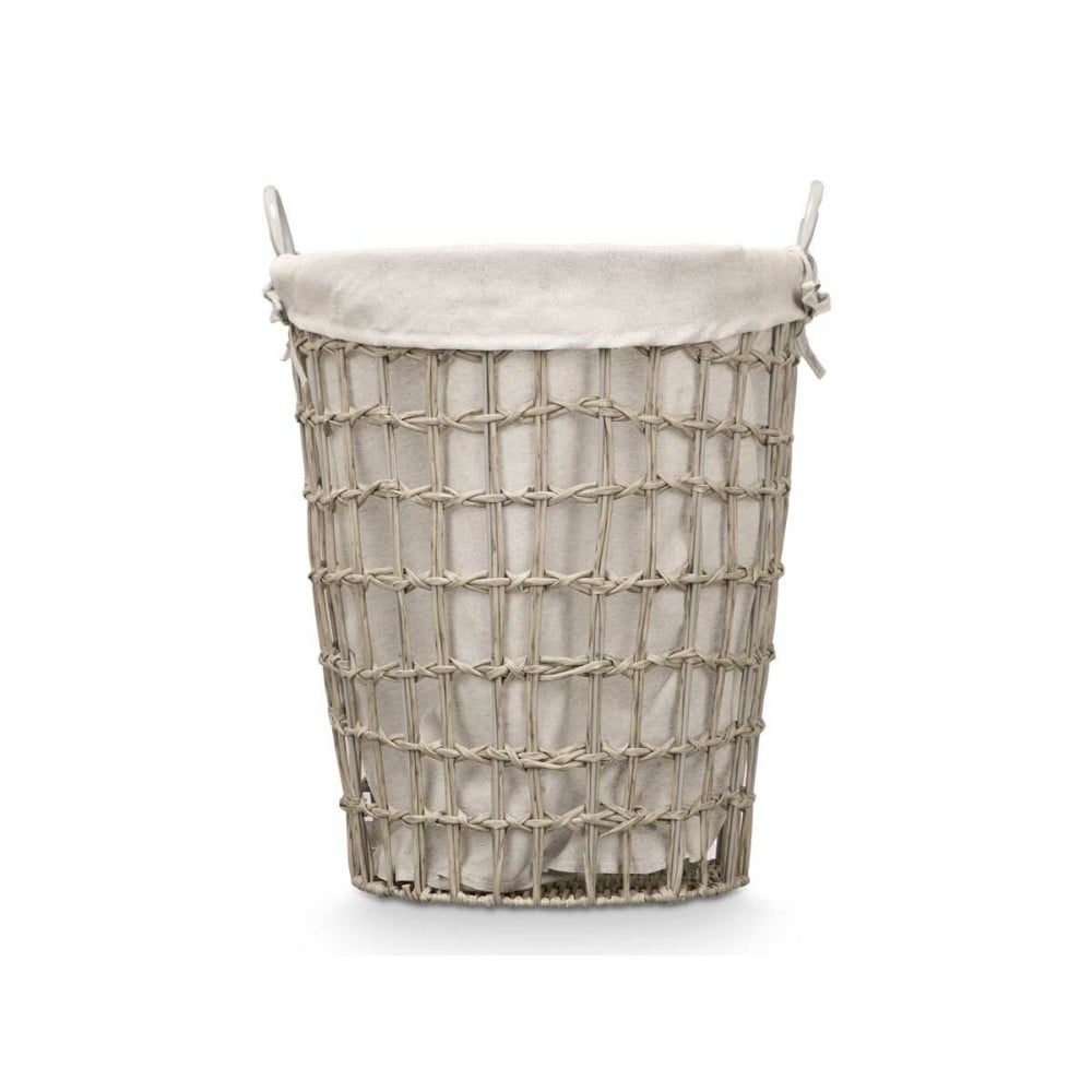 Basket Kipit HX30550 Grey Polyester Cloth polypropylene Iron Plastic 50 % cotton (6 Units)