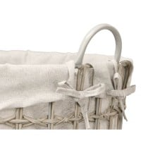 Basket Kipit HX30550 Grey Polyester Cloth polypropylene Iron Plastic 50 % cotton (6 Units)