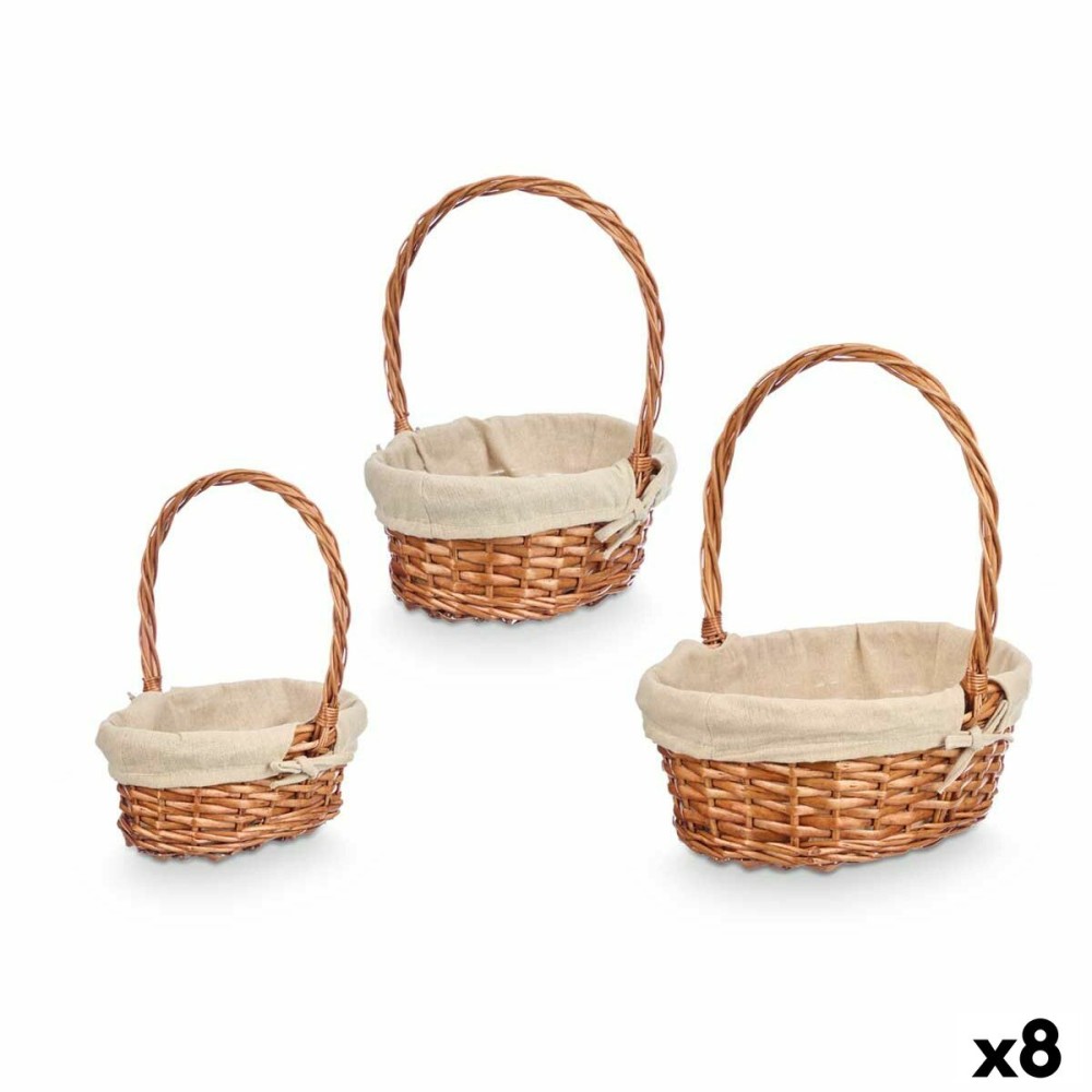 Korbsatz Kipit HX31275S/3 Polyester korb Stoff 50 % Baumwolle 34 x 39,5 x 30 cm 34 x 40 x 30 cm 3 Stücke