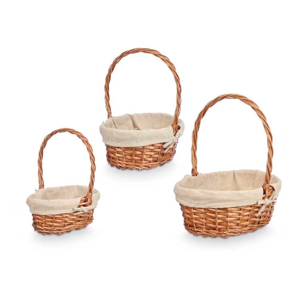 Korbsatz Kipit HX31275S/3 Polyester korb Stoff 50 % Baumwolle 34 x 39,5 x 30 cm 34 x 40 x 30 cm 3 Stücke