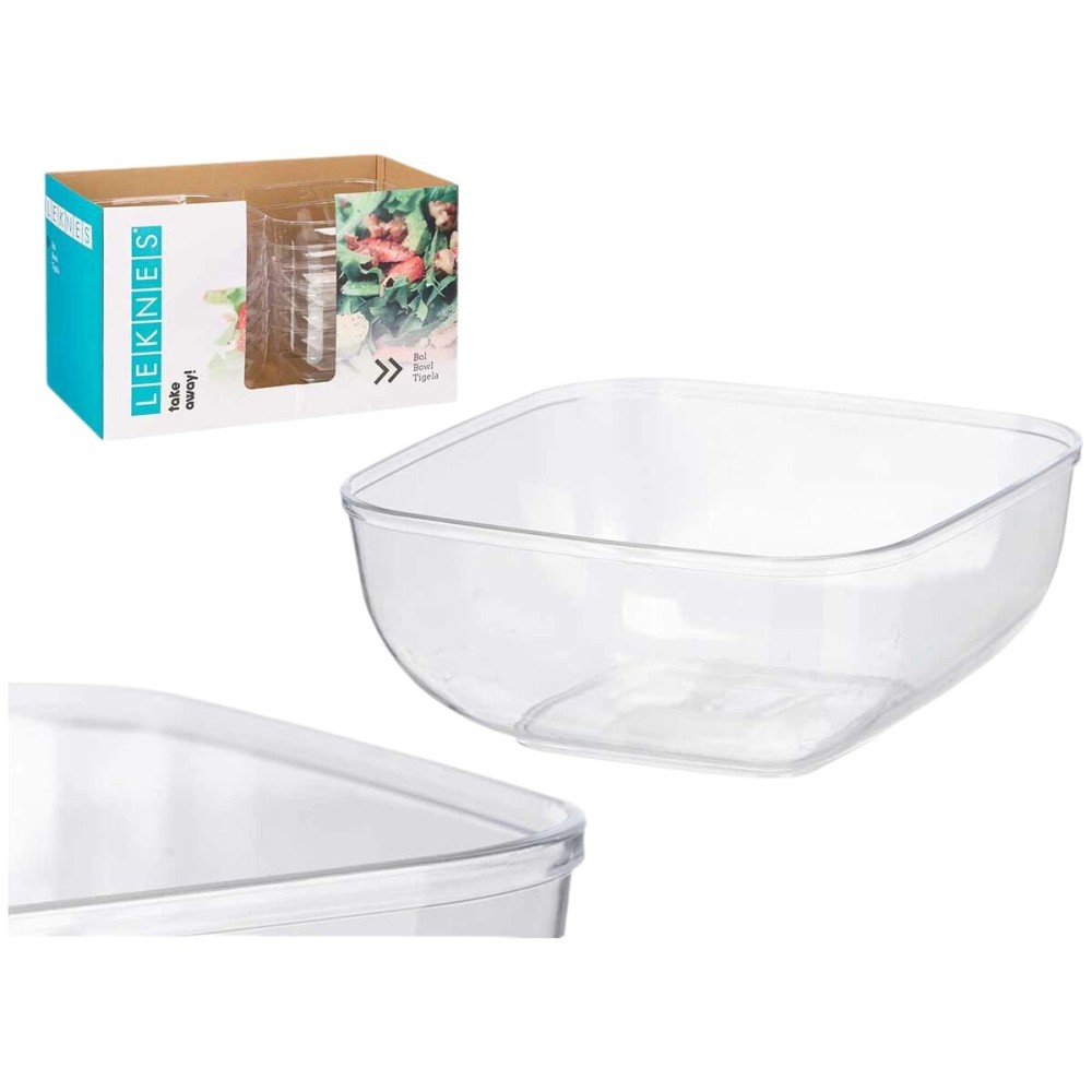 Geschirr-Set Leknes CK80688-1 Durchsichtig Kunststoff 5 L 25,5 x 12,3 x 25,5 cm (12 Stück)