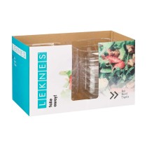 Geschirr-Set Leknes CK80688-1 Durchsichtig Kunststoff 5 L 25,5 x 12,3 x 25,5 cm (12 Stück)