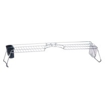 Ausziehbarer Geschirrabtropfständer Kinvara W3422A-1 Schwarz Silberfarben Metall Polypropylen 44 x 11 x 16 cm (4 Stück)