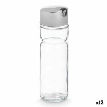 Ölfläschchen Vivalto OCT-TW022 Durchsichtig Silberfarben Metall Kristall Kunststoff 180 ml 4,6 x 15,7 x 4,6 cm (12 Stück)