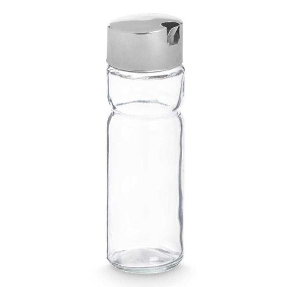 Cruet Vivalto OCT-TW022 Transparent Silver Metal Crystal Plastic 180 ml 4,6 x 15,7 x 4,6 cm (12 Units)