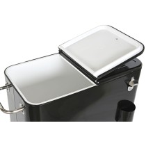 Tragbarer Kühlschrank DKD Home Decor 74 x 43 x 83 cm Schwarz Stahl Aluminium Polypropylen 56 L