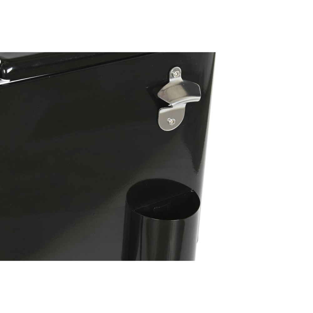 Tragbarer Kühlschrank DKD Home Decor 74 x 43 x 83 cm Schwarz Stahl Aluminium Polypropylen 56 L