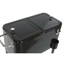Tragbarer Kühlschrank DKD Home Decor 74 x 43 x 83 cm Schwarz Stahl Aluminium Polypropylen 56 L