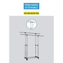 Coat Stand with Wheels Confortime (3 Units)
