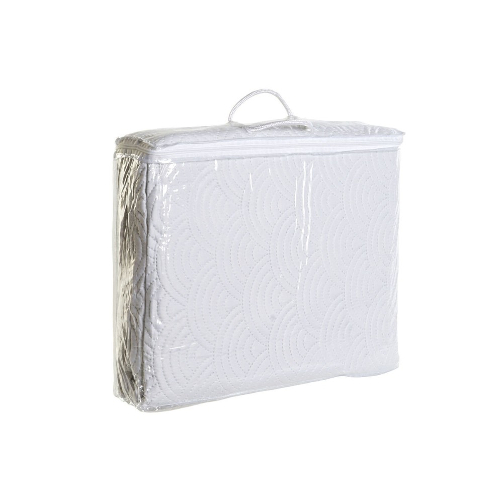 Steppdecke DKD Home Decor Weiß King size 270 x 270 x 1 cm