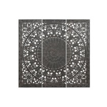 Kopfende des Betts Home ESPRIT Dunkelgrau 180 x 3,5 x 180 cm