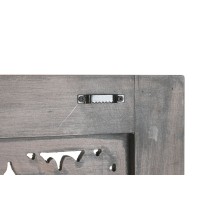 Kopfende des Betts Home ESPRIT Dunkelgrau 180 x 3,5 x 180 cm
