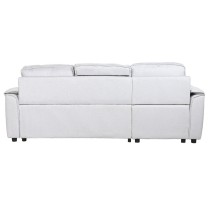 Schlafsofa Home ESPRIT Hellgrau Moderne 220 x 153 x 88 cm