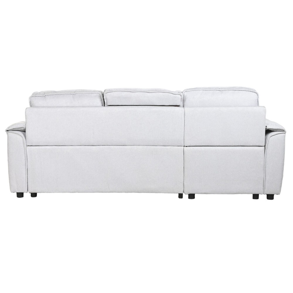 Schlafsofa Home ESPRIT Hellgrau Moderne 220 x 153 x 88 cm