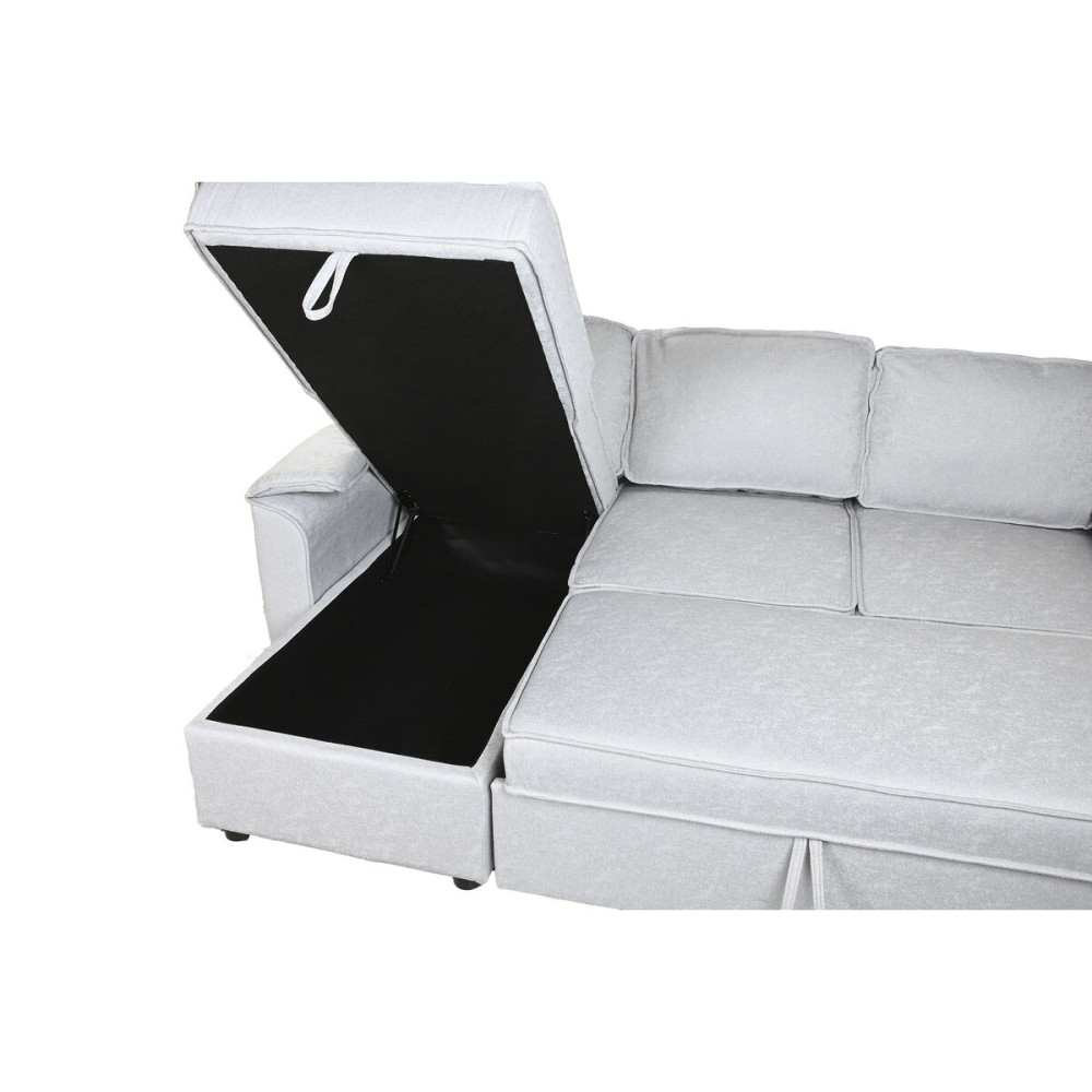 Sofabed Home ESPRIT Light grey Modern 220 x 153 x 88 cm