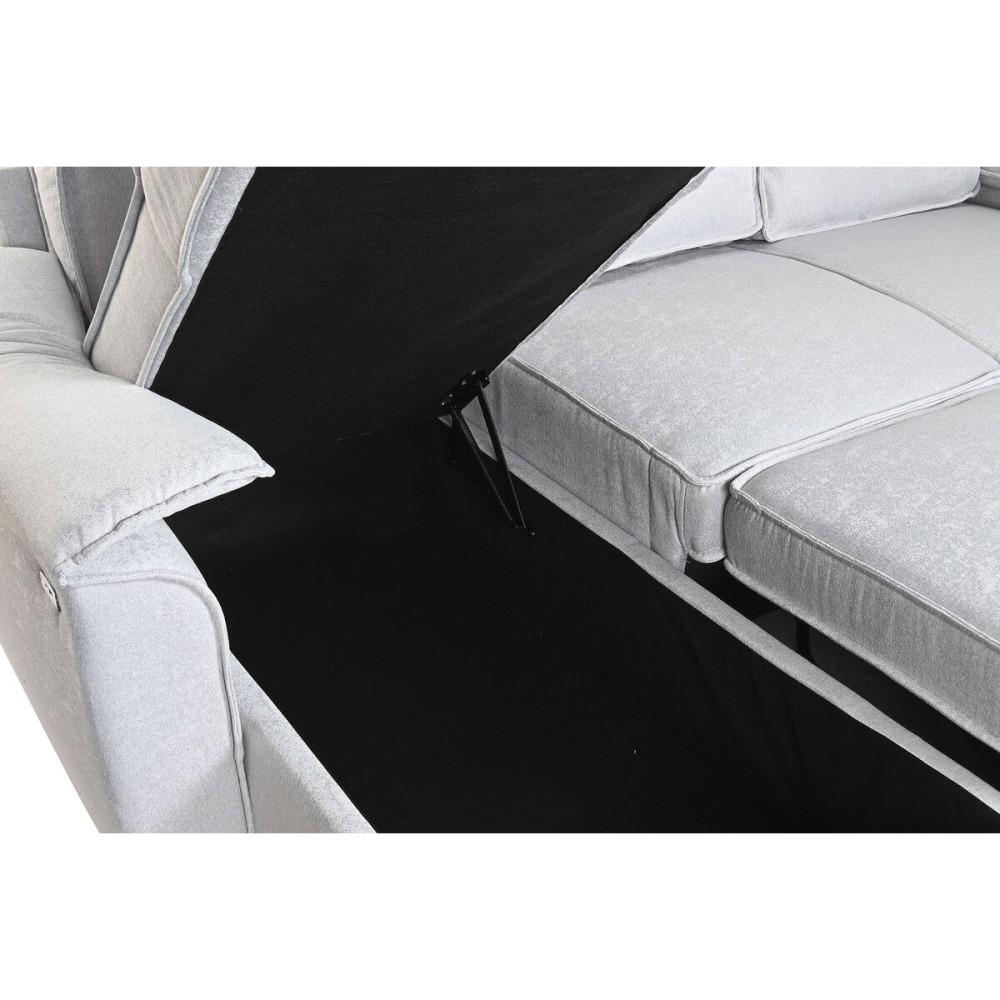 Schlafsofa Home ESPRIT Hellgrau Moderne 220 x 153 x 88 cm