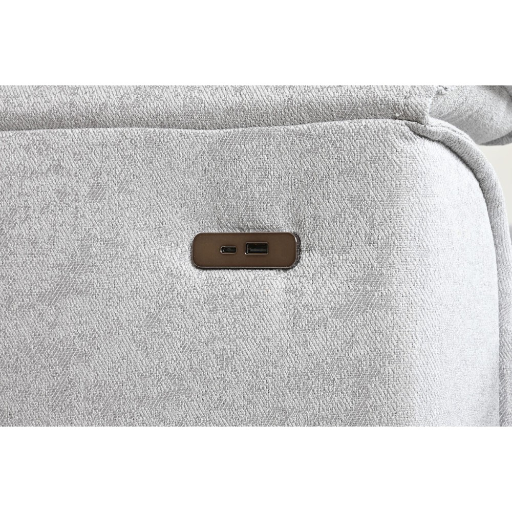 Schlafsofa Home ESPRIT Hellgrau Moderne 220 x 153 x 88 cm