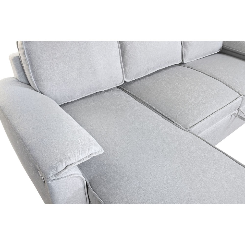 Schlafsofa Home ESPRIT Hellgrau Moderne 220 x 153 x 88 cm