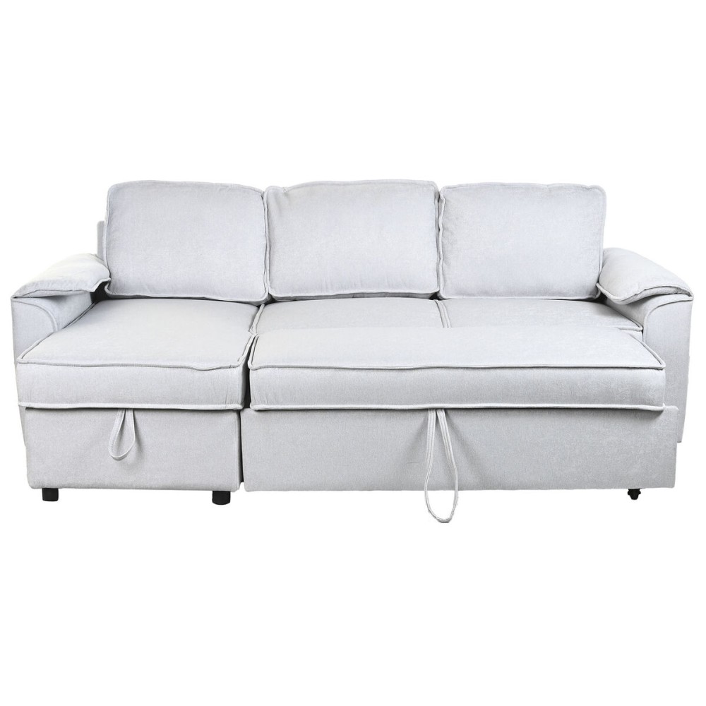 Schlafsofa Home ESPRIT Hellgrau Moderne 220 x 153 x 88 cm