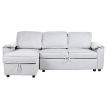 Schlafsofa Home ESPRIT Hellgrau Moderne 220 x 153 x 88 cm