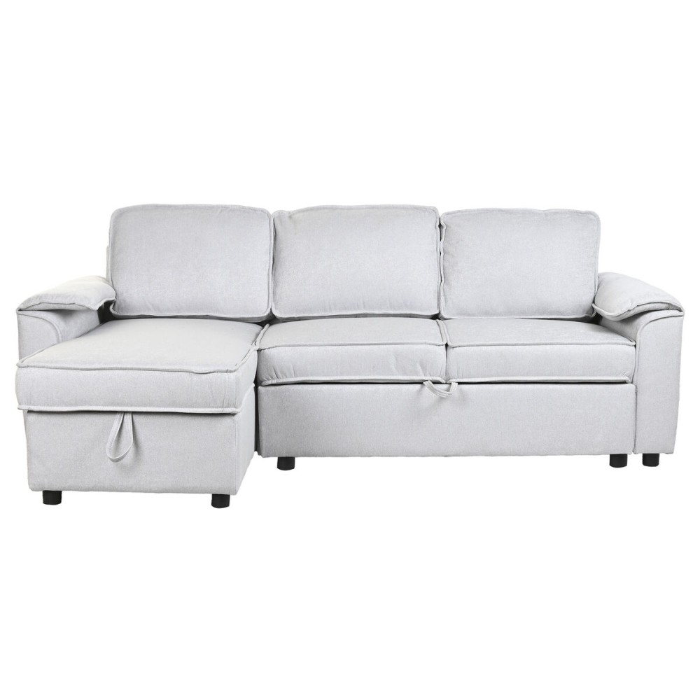 Sofabed Home ESPRIT Light grey Modern 220 x 153 x 88 cm