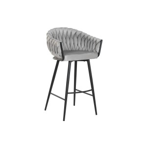 Hocker Home ESPRIT Schwarz Grau Metall 58 x 53 x 101 cm