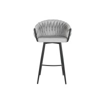Stool Home ESPRIT Black Grey Metal 58 x 53 x 101 cm
