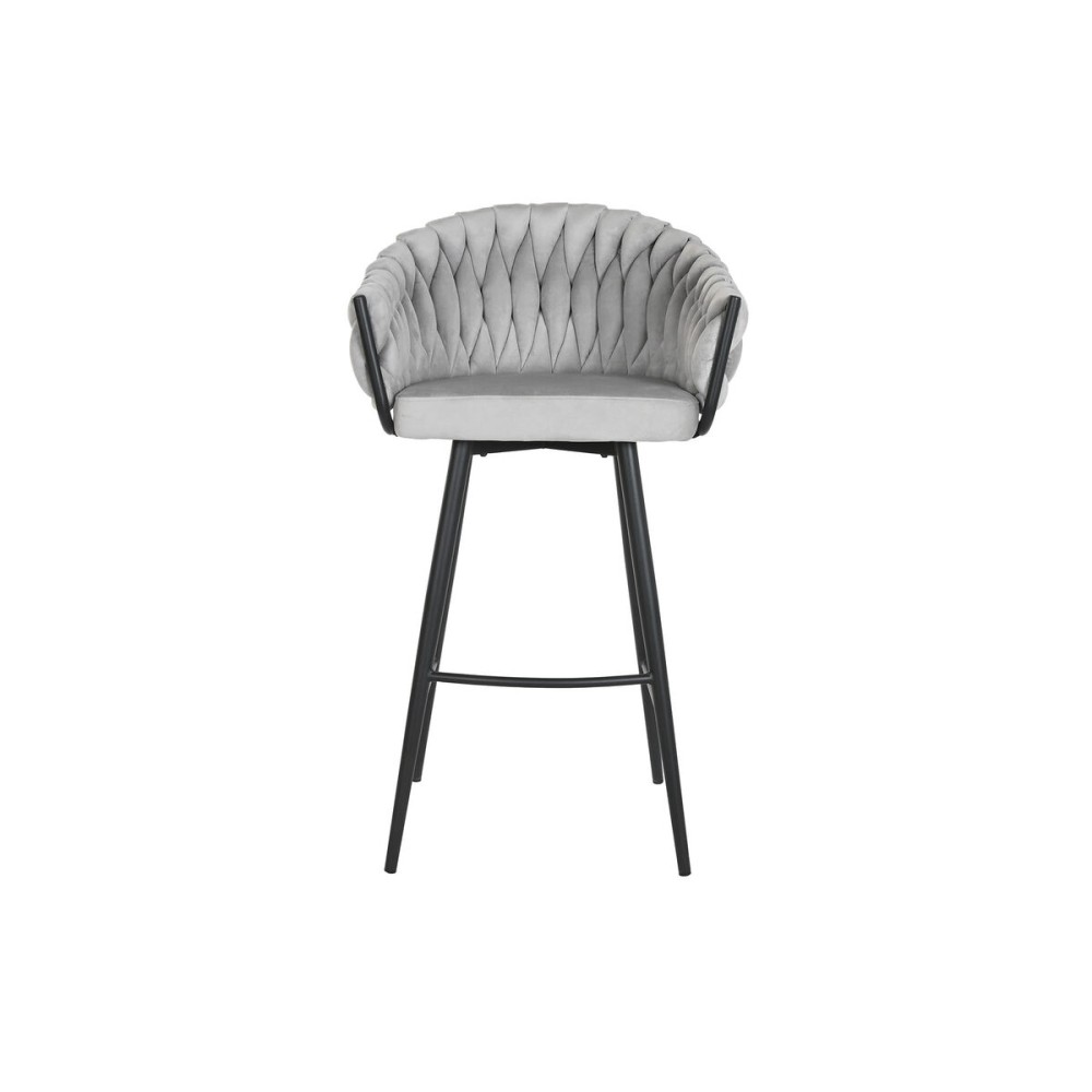 Hocker Home ESPRIT Schwarz Grau Metall 58 x 53 x 101 cm