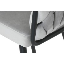 Stool Home ESPRIT Black Grey Metal 58 x 53 x 101 cm