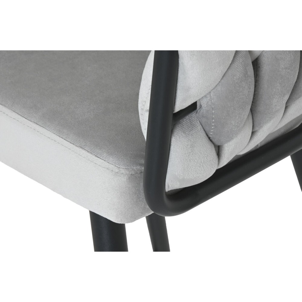 Stool Home ESPRIT Black Grey Metal 58 x 53 x 101 cm