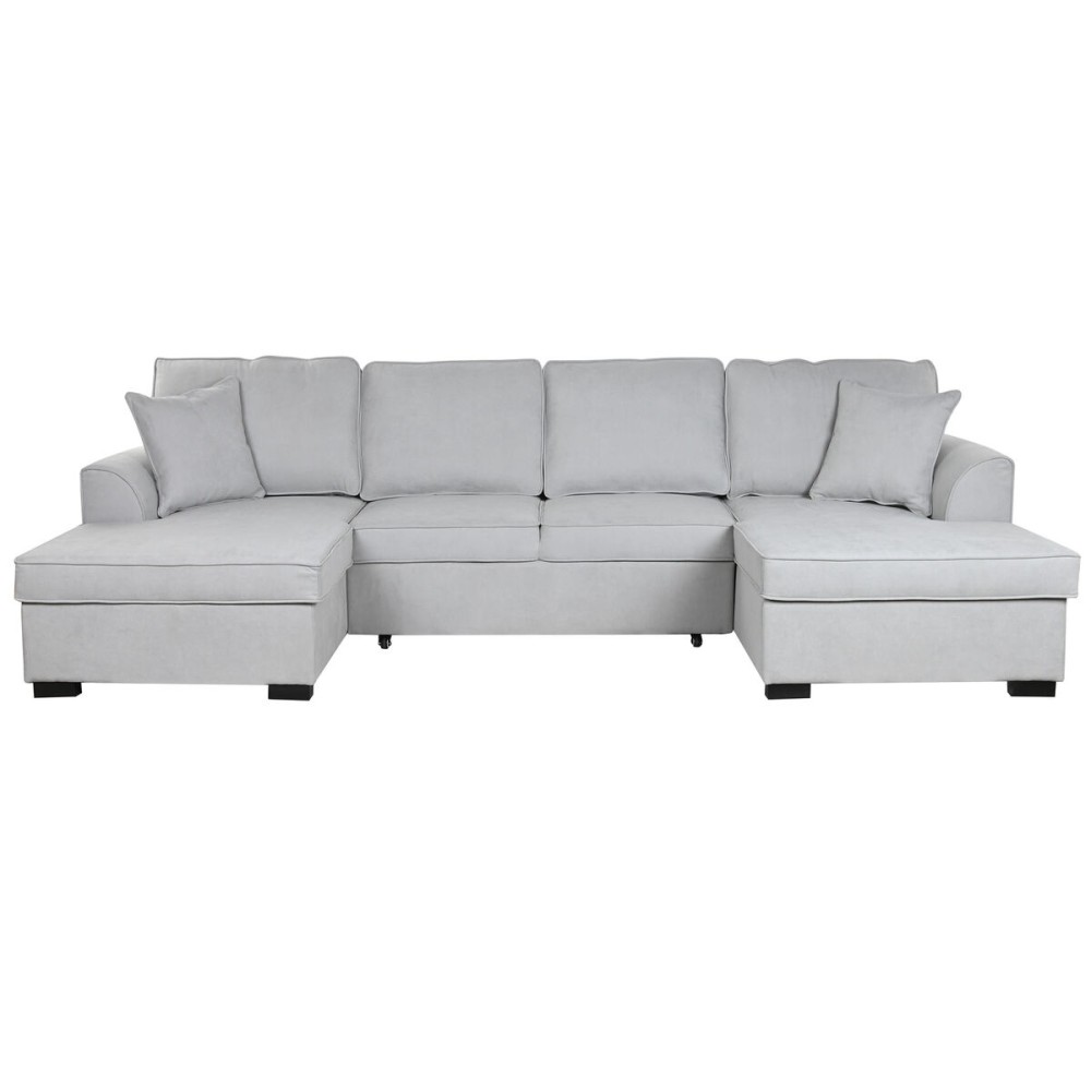 Schlafsofa Home ESPRIT Grau Moderne 298 x 154 x 92 cm