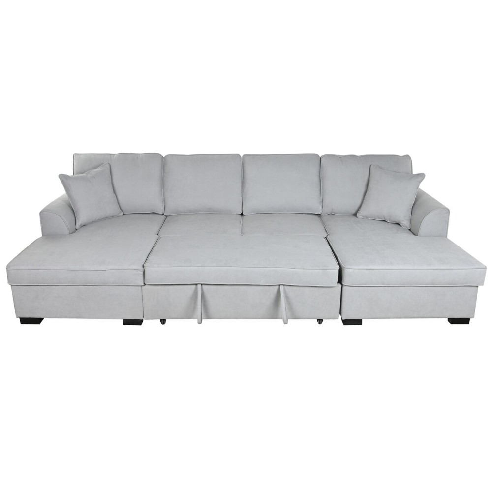 Sofabed Home ESPRIT Grey Modern 298 x 154 x 92 cm