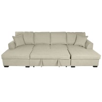 Schlafsofa Home ESPRIT Sand Moderne 298 x 154 x 92 cm