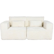Sofa Home ESPRIT Creme Scandi 220 x 158 x 91 cm