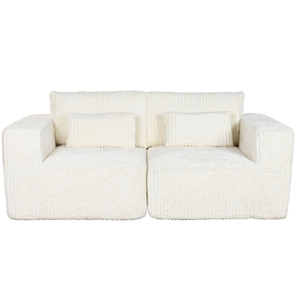 Sofa Home ESPRIT Creme Scandi 220 x 158 x 91 cm