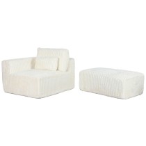 Sofa Home ESPRIT Creme Scandi 220 x 158 x 91 cm