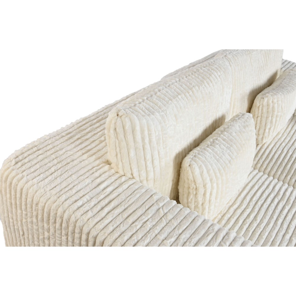Sofa Home ESPRIT Creme Scandi 220 x 158 x 91 cm