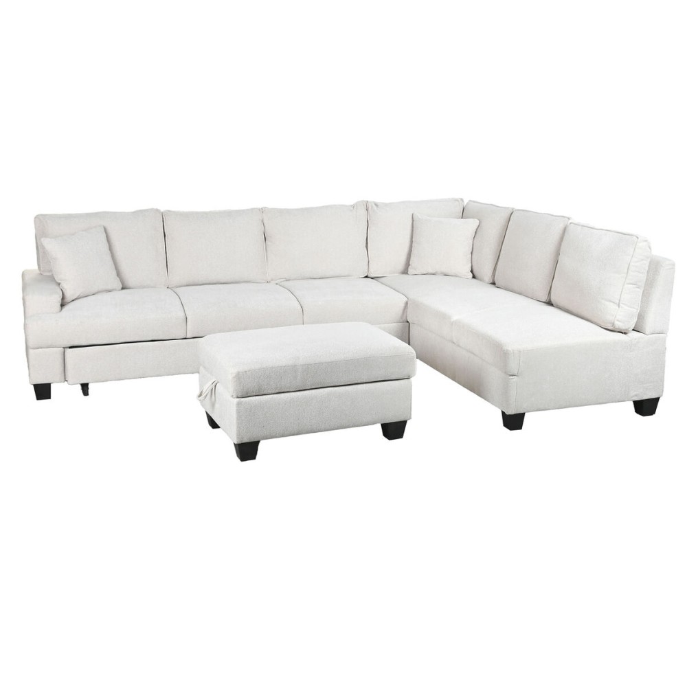 Schlafsofa Home ESPRIT Beige Moderne 285 x 260 x 90 cm