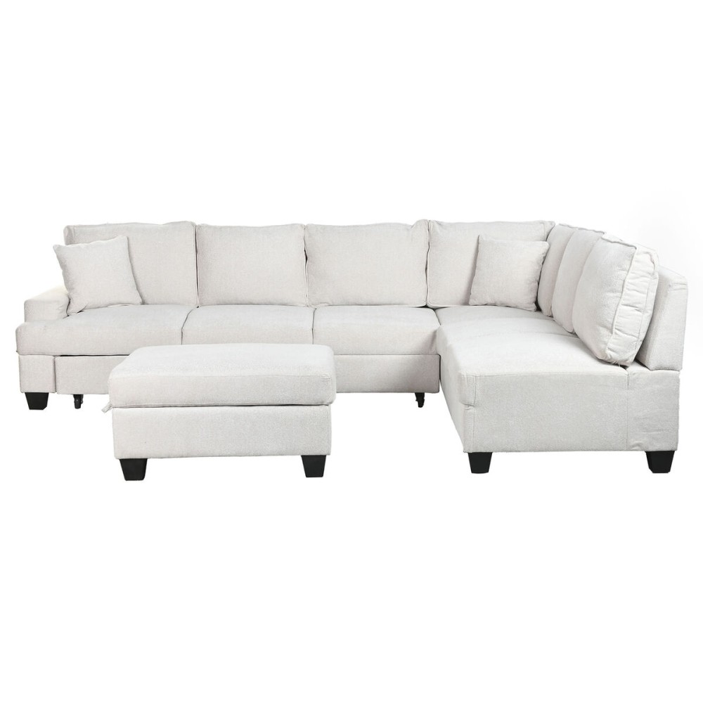 Schlafsofa Home ESPRIT Beige Moderne 285 x 260 x 90 cm