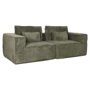 Sofa Home ESPRIT grün Scandi 220 x 158 x 91 cm