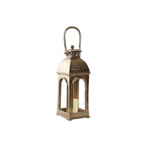 Laterne Home ESPRIT Gold Aluminium Kristall Vintage 17 x 17 x 59 cm