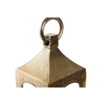 Laterne Home ESPRIT Gold Aluminium Kristall Araber 14 x 14 x 65 cm