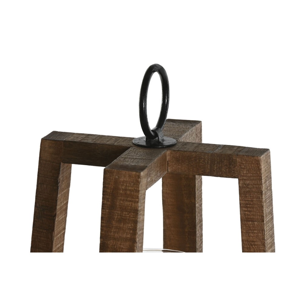 Kerzenschale Home ESPRIT natürlich Kristall Mango-Holz 25 x 25 x 35 cm