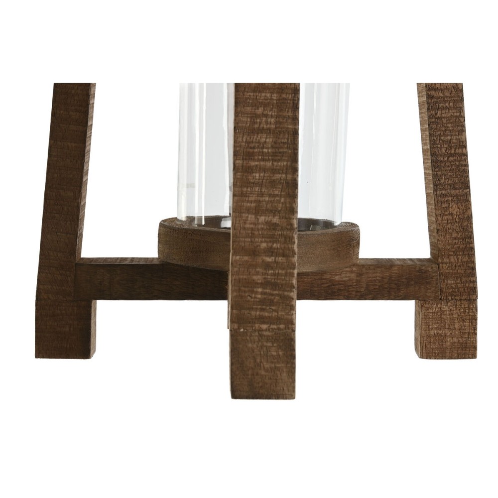 Kerzenschale Home ESPRIT natürlich Kristall Mango-Holz 25 x 25 x 35 cm
