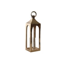 Laterne Home ESPRIT Gold Aluminium Kristall Araber 15 x 15 x 52 cm