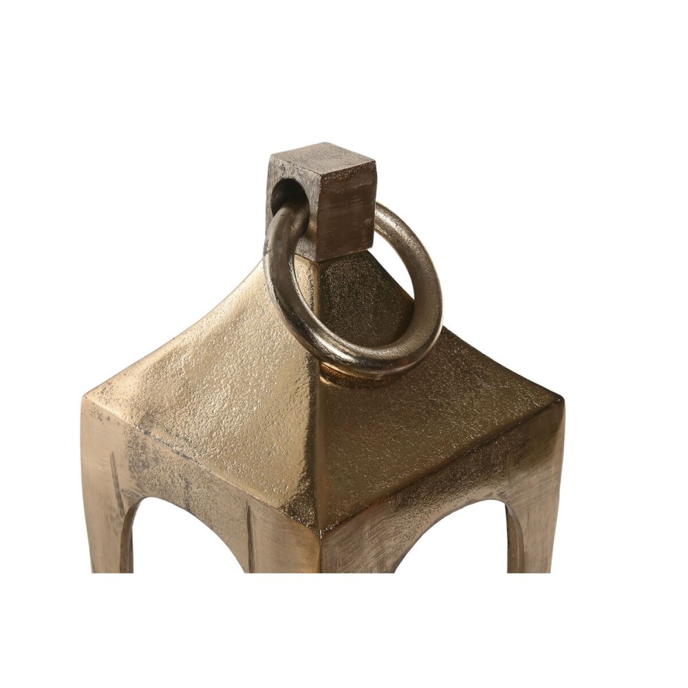 Laterne Home ESPRIT Gold Aluminium Kristall Araber 15 x 15 x 52 cm