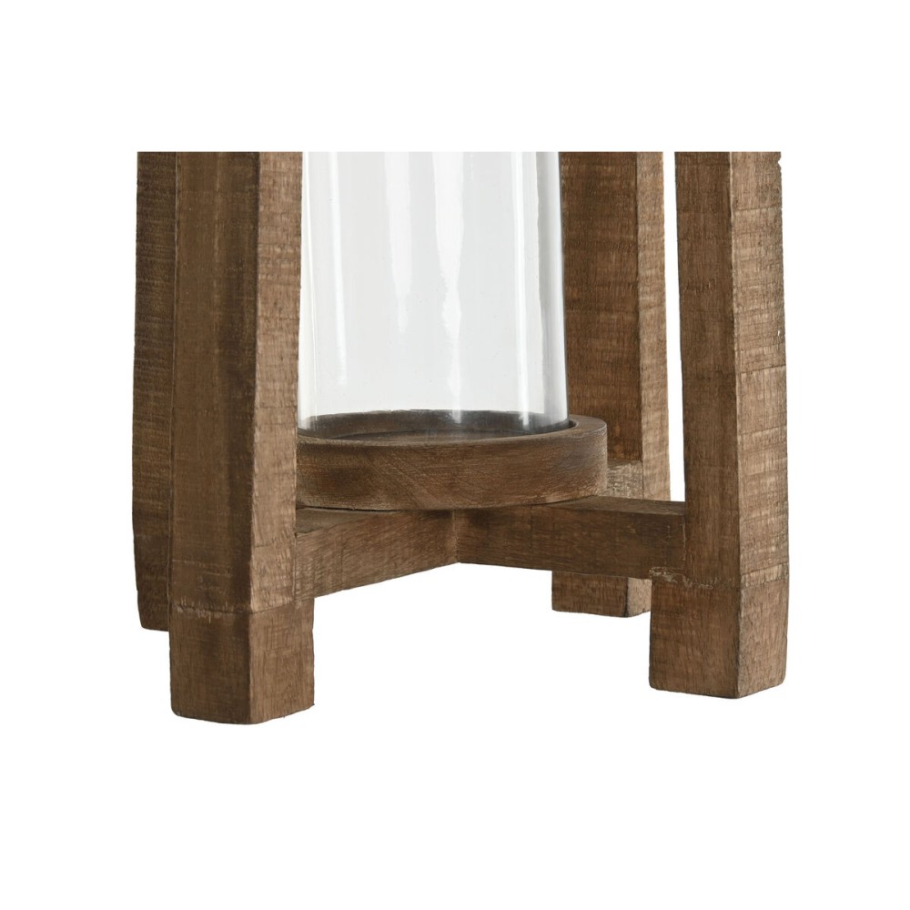 Kerzenschale Home ESPRIT natürlich Kristall Mango-Holz 27 x 27 x 54 cm