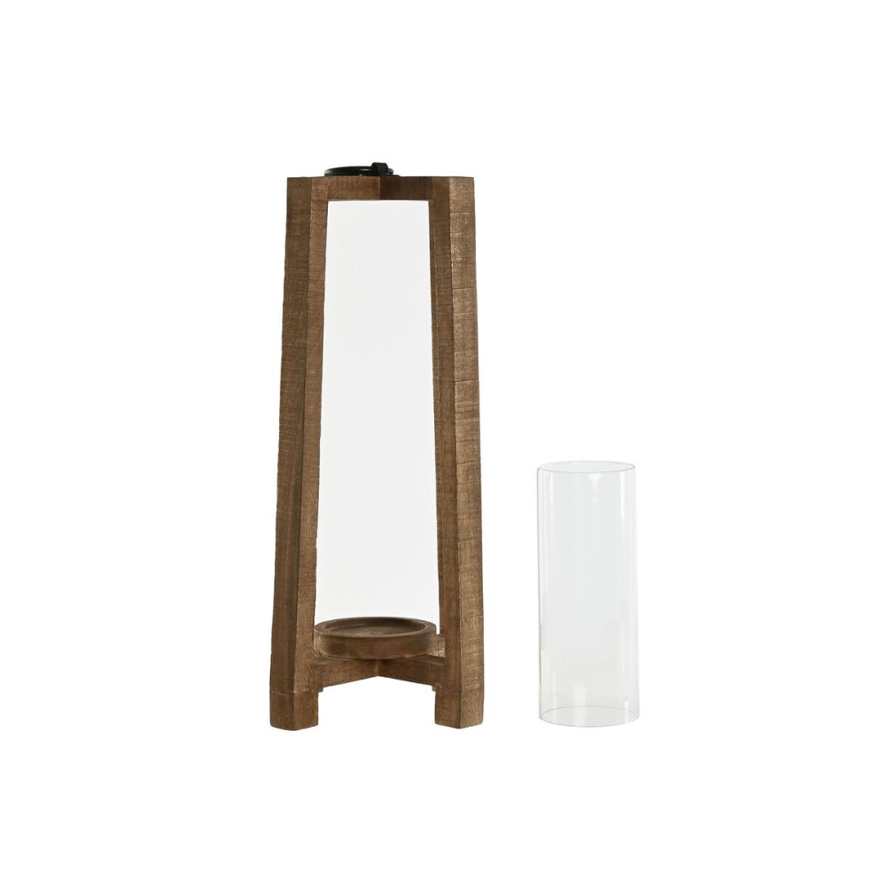 Kerzenschale Home ESPRIT natürlich Kristall Mango-Holz 27 x 27 x 54 cm
