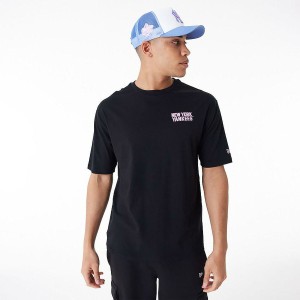 T-shirt à manches courtes homme New Era WORDMARK OS TEE NEYYAN 60435524 Noir